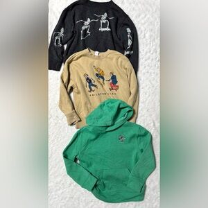 OLD NAVY Youth Boys Skeleton Skateboard Sweatshirt Bundle